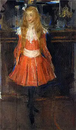 Лисичка. Портрет А. С. Боткиной. Филипп Малявин (1902)