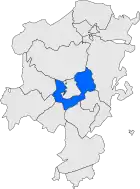 Расположение муниципалитета на карте провинции