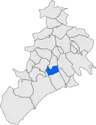 Расположение муниципалитета на карте провинции