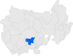 Расположение муниципалитета на карте провинции