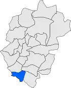Расположение муниципалитета на карте провинции