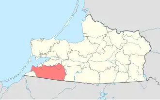 Багратионовский районБагратионовский муниципальный округ на карте