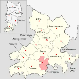 Новогорская волость на карте