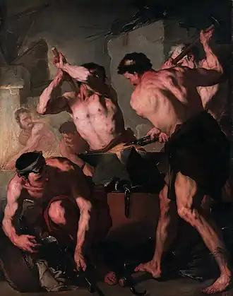 Лука Джордано. Кузница Вулкана