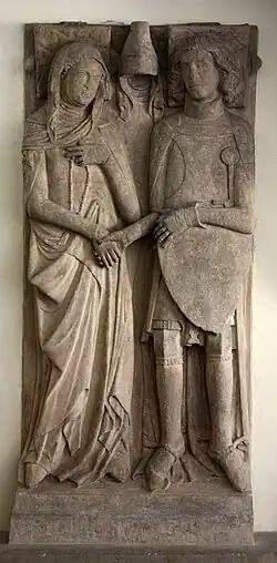 Надгробная плита Анежки и Генриха I