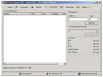 Скриншот программы MUTE