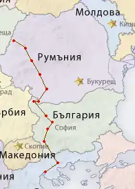 Схема маршрута E79