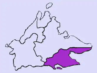 Тавау на карте