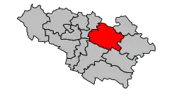 Кантон на карте департамента Жер