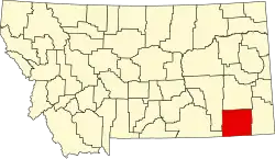 Паудер-Ривер на карте