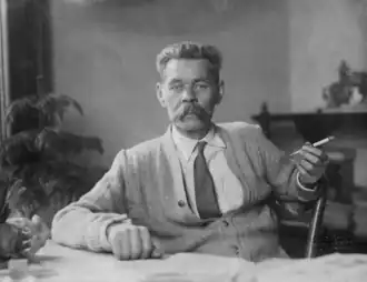 Горький в Италии в 1927 году.