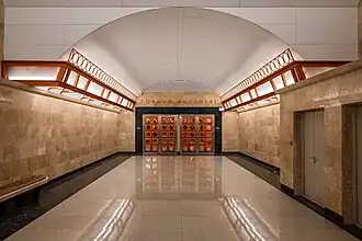 Южный торец центрального зала