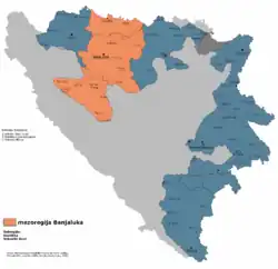 субрегион Мрконич-Град на карте