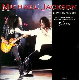 Обложка сингла Майкла Джексона «Give In to Me» (1993)