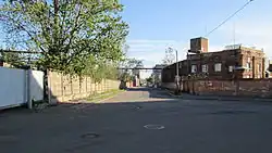 Корпус бывшей шоколадной фабрики на углу Балтийской улицы и Михайловского переулка