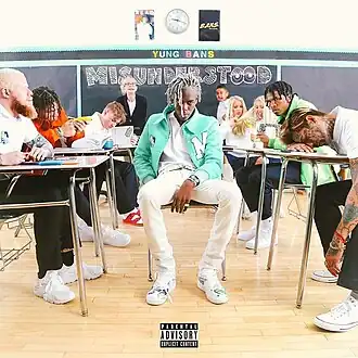 Обложка альбома Yung Bans «Misunderstood» (2019)