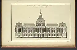 Отель де Виль в Руане. Офорт издания «Памятники, воздвигнутые во Франции во славу Людовика XV». 1765