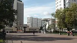 Вид на южную часть площади до строительства БКЛ