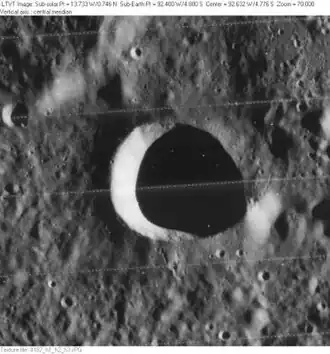 Снимок зонда Lunar Orbiter - IV.