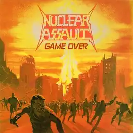 Обложка альбома Nuclear Assault «Game Over» (1986)