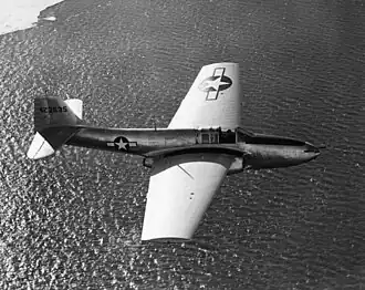 Серийный P-59B, производство которых начато летом 1943 года