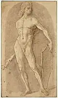 Геркулес. Бумага, перо, сепия. Лувр, Париж