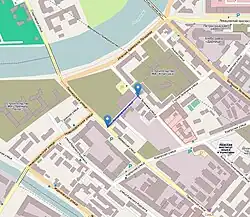 На карте Санкт-Петербурга