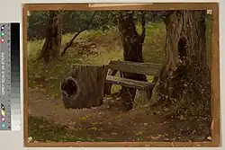 «Скамейка в парке», 1900 г. Тартуский художественный музей, Эстония