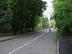 вид на Подмосковную улицу с улицы Долгова