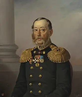 А. А. Васильев. Портрет вице-адмирала С.С. Нахимова. 1864, Государственный Эрмитаж.