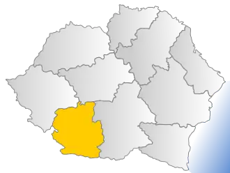 Жиу на карте