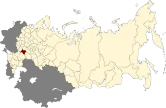 Балашовская область на карте РСФСР (16.07.1956)