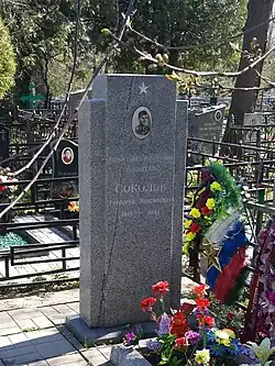 Памятник на могиле Соколова Г.М.