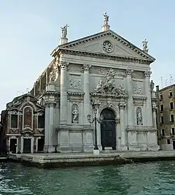 Церковь Сан-Ста (Святого Евстахия). Фасад. Венеция. 1709