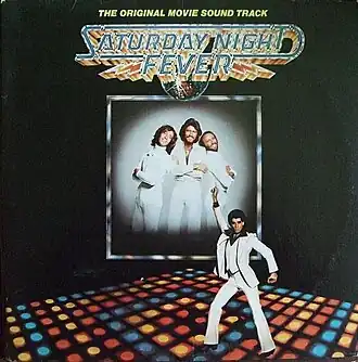 Обложка альбома Bee Gees «Saturday Night Fever (The Original Movie Sound Track)» (1977)