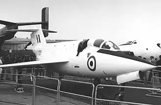 SR.53 на авиасалоне в Фарнборо, 1957 год.