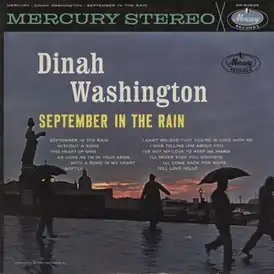 Обложка альбома Дины Вашингтон «September in the Rain» (1961)