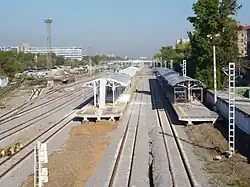 Станция Серебряный Бор с платформой  ПанфиловскаяПанфиловская