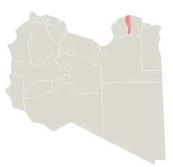 Эль-Джебель-эль-Ахдар на карте