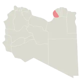 Бенгази на карте