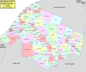 Община Соколац на карте