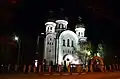 Вид на собор ночью