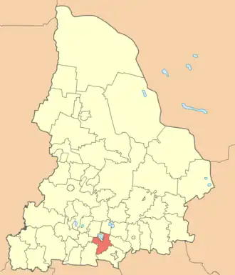 Белоярский район на карте