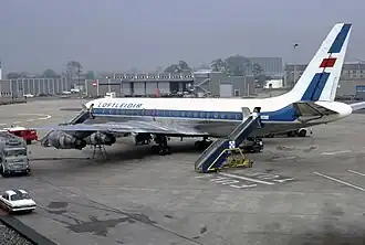 Разбившийся самолёт (в период эксплуатации в Icelandic Airlines)