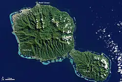 Таити из космоса