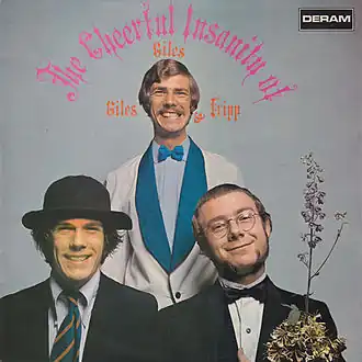 Обложка альбома Giles, Giles and Fripp «The Cheerful Insanity of Giles, Giles and Fripp» (1968)
