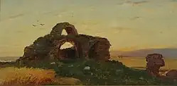 Развалины Булгар. Белая палата,Иван Шишкин (1861)