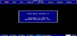 Скриншот программы Turbo Basic