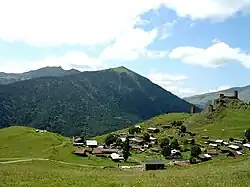 Вид на село Омало