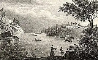 Вид Валаамского монастыря в XIX веке.